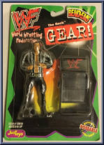 Rock (Black / White) from WWF - Gear! manufactured by Just Toys [Front]