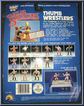 Hillbilly Jim vs. Roddy Piper from WWF - Thumb Wrestlers manufactured by LJN [Back]