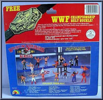 King Kong Bundy / Big John Studd from WWF - Bendies - Tag Team Champions manufactured by LJN [Back]