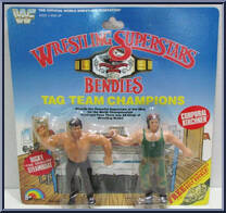 Ricky "The Dragon" Steamboat / Corporal Kirchner from WWF - Bendies - Tag Team Champions manufactured by LJN [Front]