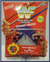 Shawn Michaels vs. Owen Hart from WWF - Grudge Match manufactured by Playmates [Front]