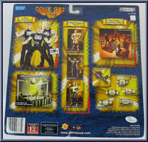 Rock / Hulk Hogan from WWF R3 - Wrestlemania x8 manufactured by Jakks Pacific [Back]