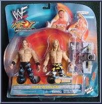 Chris Benoit / Chris Jericho from WWF Titan Tron Live - Famous Scenes - Series 2 manufactured by Jakks Pacific [Front]