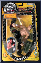 Tajiri from WWF Titan Tron Live - Unchained Fury - Yellow manufactured by Jakks Pacific [Front]