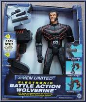 Wolverine (Battle Action) from X2:  X-Men United - Deluxe Poseable manufactured by Toy Biz [Front]