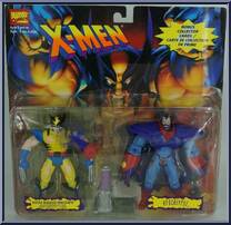 Apocalypse / Wolverine (Battle Ravaged) from X-Men - Canadian 2-Pack - Series 2 manufactured by Toy Biz [Front]