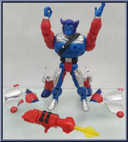 Beast (Heavy Metal) from X-Men - Mutant Armor manufactured by Toy Biz [Loose]