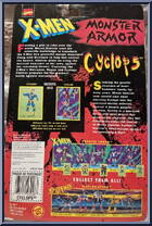 Cyclops from X-Men - Monster Armor manufactured by Toy Biz [Back]