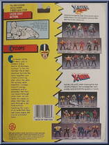 Cyclops (Blue & White) from X-Men - Series 1 manufactured by Toy Biz [Back]