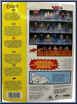 Cyclops (Blue & White) from X-Men - Series 1 manufactured by Toy Biz [Back]