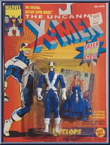 Cyclops (Blue & White) from X-Men - Series 1 manufactured by Toy Biz [Front]