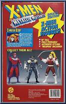 Omega Red from X-Men - 10" Metallic Mutants manufactured by Toy Biz [Back]