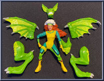 Rogue from X-Men - Monster Armor manufactured by Toy Biz [Loose]
