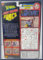 Rogue from X-Men - Power Slammers manufactured by Toy Biz [Back]