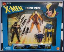 Triple Pack (Spy Wolverine / Sabretooth / Cyclops) from X-Men - Box Sets manufactured by Toy Biz [Front]