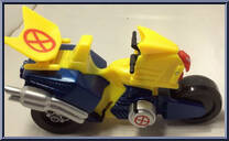 Wolf Cycle (with Wolverine) from X-Men - Vehicles manufactured by Toy Biz [Loose]