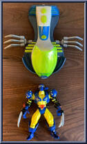 Wolverine from X-Men - Space Riders manufactured by Toy Biz [Loose]