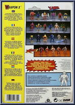 Wolverine (4th Edition - Weapon X) from X-Men - Series 3 manufactured by Toy Biz [Back]