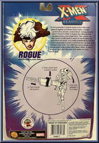 Rogue from X-Men - Classics - 2000 Series manufactured by Toy Biz [Back]