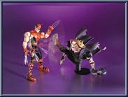 Wolverine (Battle Ravaged) from X-Men - Evolution - Series 3 manufactured by Toy Biz [Loose]