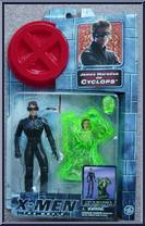Cyclops (Light-Up Optic Blasts) from X-Men - Movie - Series 1 manufactured by Toy Biz [Front]