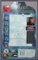 Logan (Denim Jacket) from X-Men - Movie - Series 2 - Silver Stands manufactured by Toy Biz [Back]