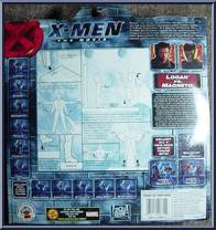 Logan vs. Magneto from X-Men - Movie - Twin Packs manufactured by Toy Biz [Back]