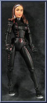 Rogue (Battle Suit) from X-Men - Movie - Series 2 - Silver Stands manufactured by Toy Biz [Loose]