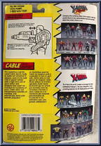 Cable (2nd Edition) from X-Men - X-Force - Series 2 manufactured by Toy Biz [Back]