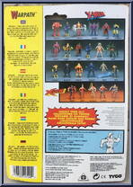 Warpath from X-Men - X-Force - Series 1 manufactured by Toy Biz [Back]