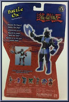 Battle Ox from Yu-Gi-Oh! - Basic Series manufactured by Mattel [Back]