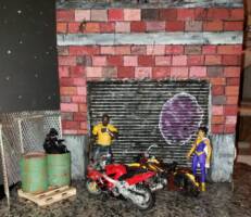Garage & Convince Store (My Heroes) Custom Diorama / Playset