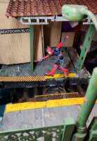 Uptown Elevated Train station Beatdown Blvd ("V") Custom Diorama / Playset