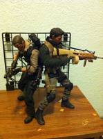 Chris and John (Custom Kitbash) "the Mercenaries" (Random) Custom Action Figure