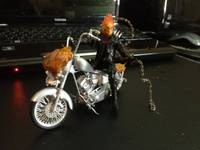 Ghost Rider with Flaming Skull Hellcycle (Marvel Universe) Custom Action Figure